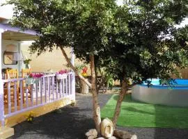 caravana en oasis privado