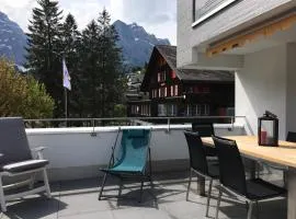 Summer Stay in Engelberg Apartment with Spacious Terrace & Mountain Views