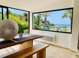 Maison en front de mer sur la plage de portissol, cabaña o casa de campo en Sanary-sur-Mer