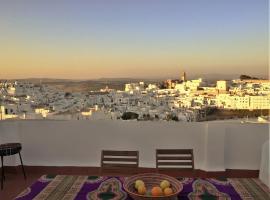 CASA MOLINERO con encanto y maravillosa terraza con vistas VFT/CA/05921, hotell i Vejer de la Frontera