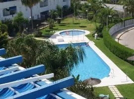 Costa Ballena Cómodo Bajo con Piscina, Patio y 3 Dormitorios Parking free
