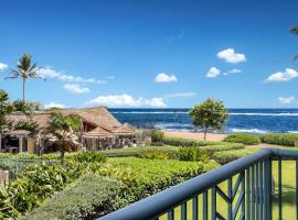 Waipouli Beach Resort Exquisite Ocean View Condo With Beach Front View! AC Pool, íbúð í Kapaa
