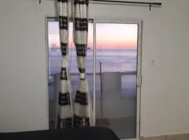 Ocean front apartment.