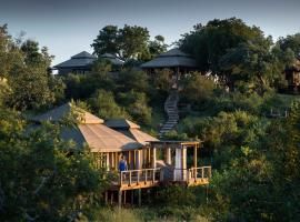 Simbavati Hilltop Lodge, луксозен къмпинг в Резерват за дивеч „Тимбавати“