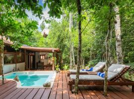 Pepem Eco Hotel Tulum at the Jungle at Cenote Park Dos Ojos - Adults Only, hotel in Tulum