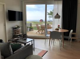 Superfint boende med havsutsikt, Tofta Strand, hotel v destinaci Visby