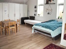 New built warm and cosy photostudio - own bath, toilet and entrance - Legoland is close by, hotel in Kolding