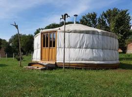 Nomád jurta Zalakaros mellett, glamping en Zalamerenye