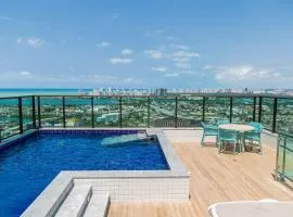 Beach Class, Ilha do Leite, Flat completo 1406