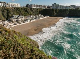 Tolcarne Beach Cabins、ニューキーのホテル