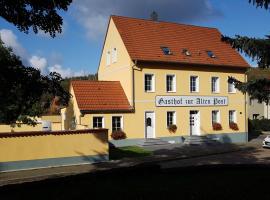 Gasthof zur Alten Post, lággjaldahótel í Wimmelburg