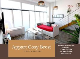 Appart Cosy Brest (les Capucins), nastanitev ob plaži v mestu Brest