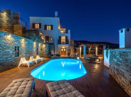 Belvedere Andros, hotel com piscina em Batsi
