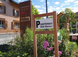 Gästehaus Gitti Dorner, hotel en Hittisau