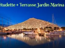 Studio Rez de jardin Marina baie des Anges