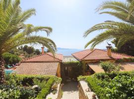 Absolute vacation luxury Villa Stratos near sea majestic view, luxury hotel in Achladies