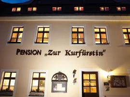 Pension zur Kurfürstin, hotel v destinaci Wolkenstein