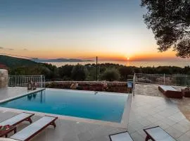 Fiscardo Luxury Stone Villa Alex ,with sunset view!