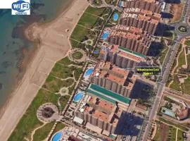 Apartamento 1ª Línea de mar en Marina d'Or con césped y playa [Familiar]