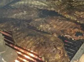 La famosa costillas a la leña
