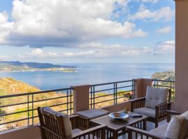 Deluxe Villa Kamba with Sea View, camera con cucina a Áptera