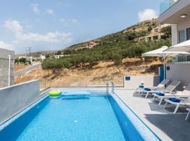 Kavousi Villa Sleeps 12 with Pool Air Con and WiFi, hotel in Kavoúsion