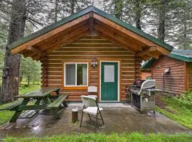 Creekside Seward Cabin with BBQ Fire Pit on 3 Acres!
