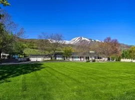 Wellsville House with Mtn Views and Pickleball Court!