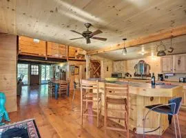 Cullowhee Getaway with Fireplace on Private Meadow