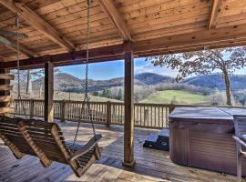 Whits End Smoky Mtn Home with Hot Tub, Views, villa in Waynesville