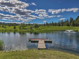 Quiet Trego Resort Cabin with Lake, Pavilion and Trails, hotel in Trego