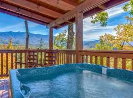Breathtaking View Cabin with Game Room and Hot Tub!