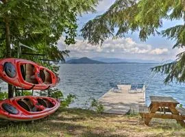 Lakeside Sagle Home with Dock-by Schweitzer Mtn!