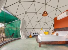 Glamping Serra da Canastra - Casinha de Hortelã - Domo Jaboticaba, hotel v mestu Delfinópolis