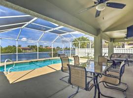 Canalfront Cape Coral House with Pool and Patio!, hotel in Cape Coral