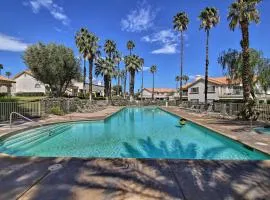 Palm Desert Resort Villa with Deck and Pool View!
