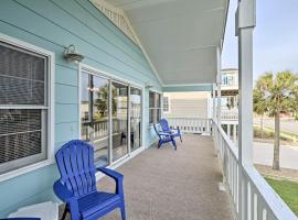Pet-Friendly Second Row House Steps to Beach!, hotel en Holden Beach