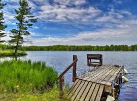 Burns Lake Cabin with Dock, Fire Pit, Rowboat and More