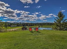 Trego Resort -Style Cabin with Lake,Trails and 40 Acres, villa in Trego