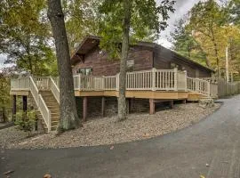 Deck with Private Hot Tub Lakefront Raystown Cabin!