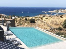 Modern home with 2 apartments, a swimming pool and sea view, in the area of Koundouros, מלון למשפחות בKoundouros