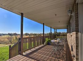 Family Farmhouse on 160-Acre Ranch with Hiking Trail, hotel in Lawrenceburg