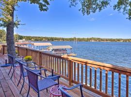 Waterfront Home in Tool with Dock, Fire Pit and Patio!, hotel in Tool