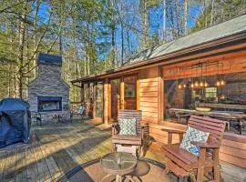 Blue Ridge Mtns Creekside Cabin with Hot Tub and Pier!