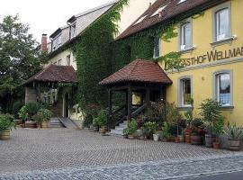 Landgasthof Wellmann, hotel com estacionamento em Markt Taschendorf