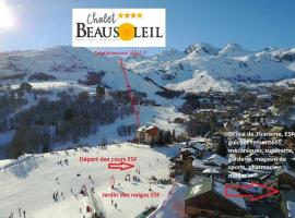 Chalet Beausoleil 4 étoiles - prestige - au pied des pistes, спа хотел в Сен-Сорлен-д'Арв