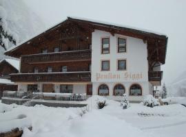Hotel Pension Siggi, alloggio in famiglia a Sankt Leonhard im Pitztal