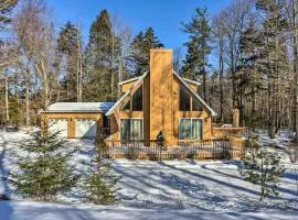 Hike, Ski and Golf Private Poconos Cabin with Deck!