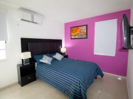 Casa Zac Nicte Mx-Habitacion IXCHEL, hotell i nærheten av La Gran Plaza Cancún i Cancún