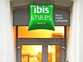ibis Styles Paris Cadet Lafayette, hotel near La Cigale Concert Hall, Paris